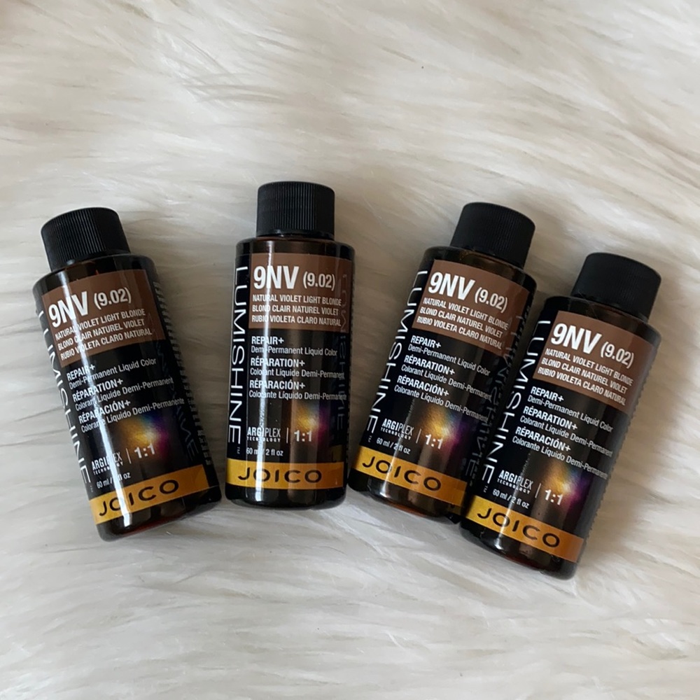 4 pack: 9NV Joico Lumishine Demi-permanent